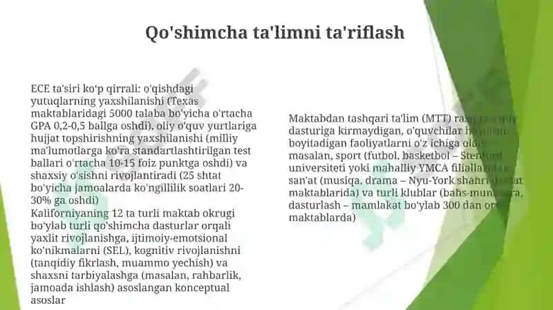 Fuqarolar faolligining qo'shimcha ta'limdagi (QT) konsepsiya asoslari 8