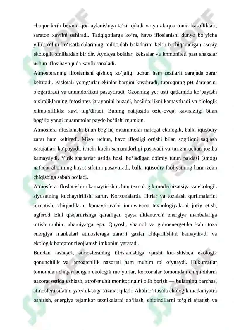 Atmosferaning ifloslanish muommolari 8