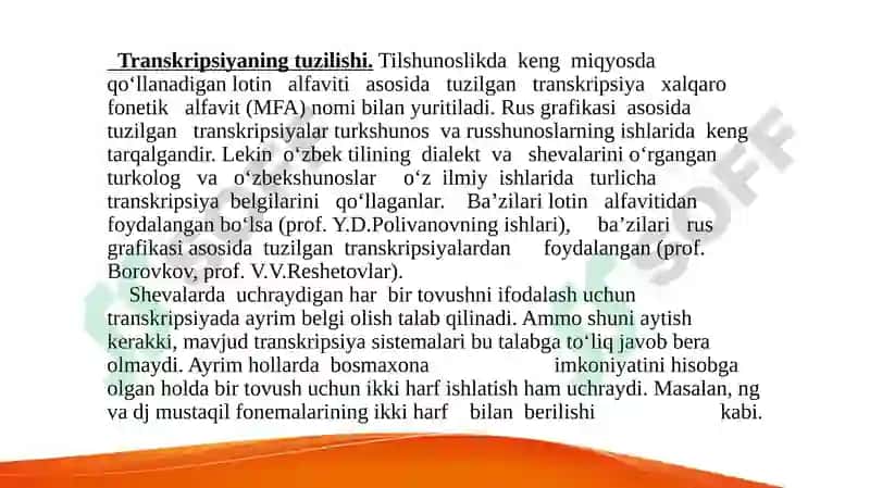 Transkripsiya va uning turlari 8