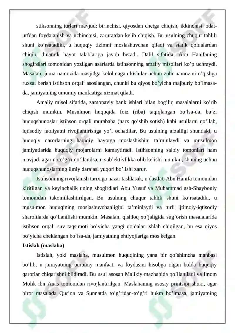 Musulmon huquqining manbalari 8