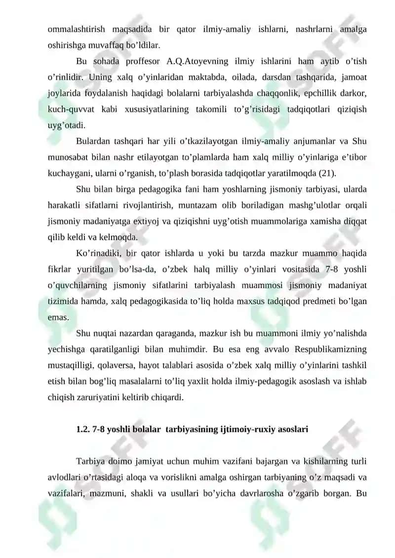 O'zbek Milliy Harakatli O'yinlar 8