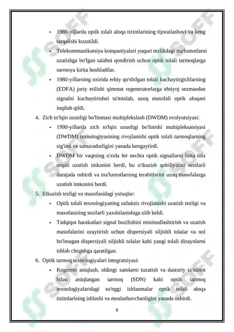 Tolali optikani rivojlanish tarixi 8