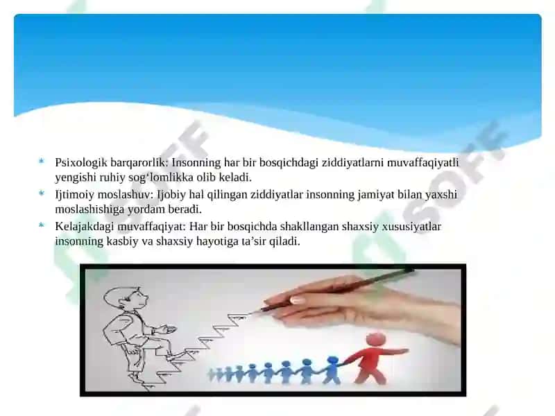 Psixologik rivojlanishning ziddiyatli davrlari 8