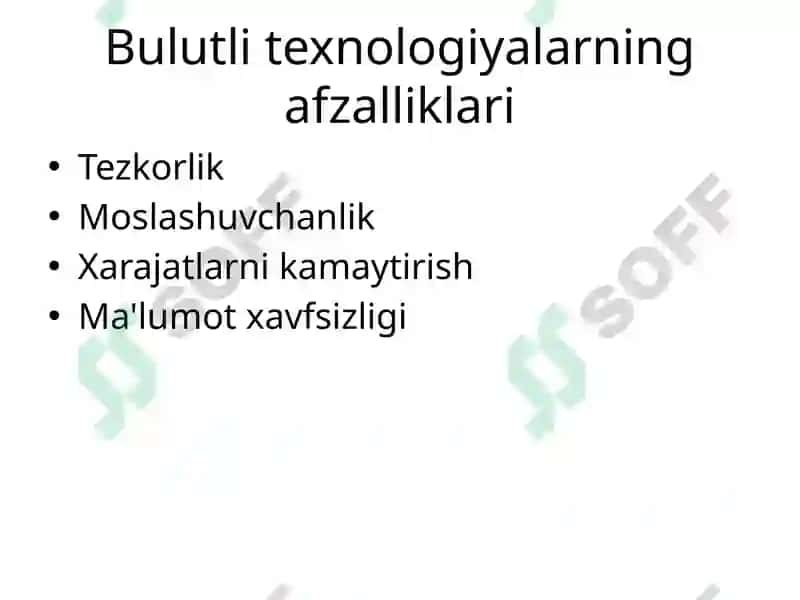Bulutli texnologiyalar 8