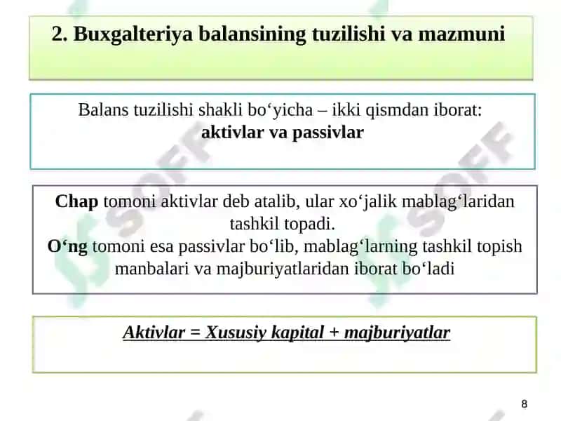 BUXGALTERIYА BALANSI 8