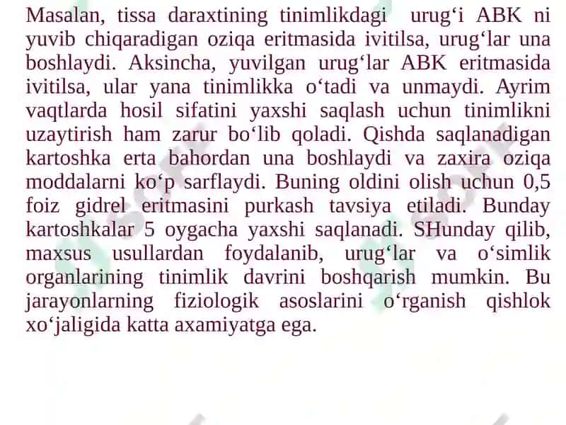 O‘simliklarning harakatlari 8