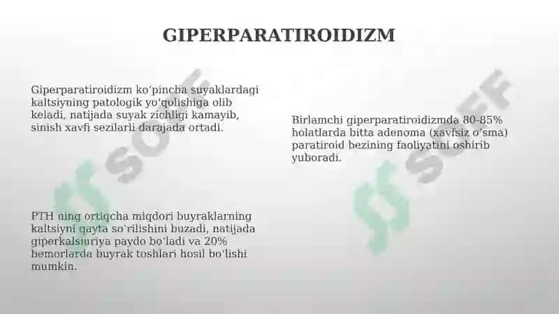 Suyak va bo'gimlarning tizimli kasalliklari 8