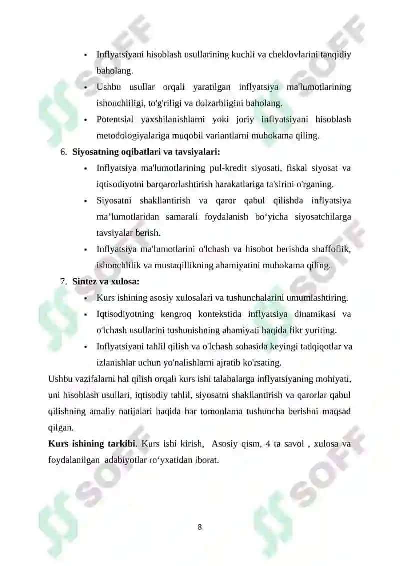 INFILATSIYANING MOHIYATI VA HISOBLANISH USULLARI 8