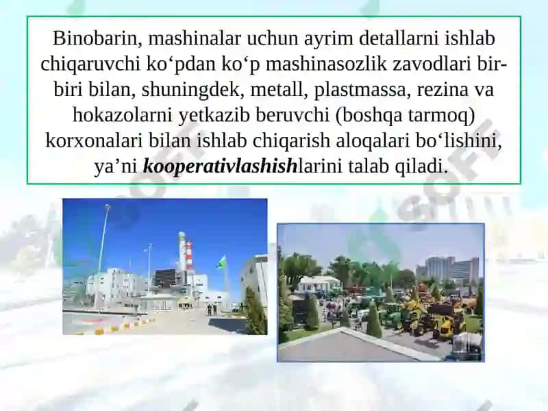 Mashinasozlik va uning tarmoqlari 8