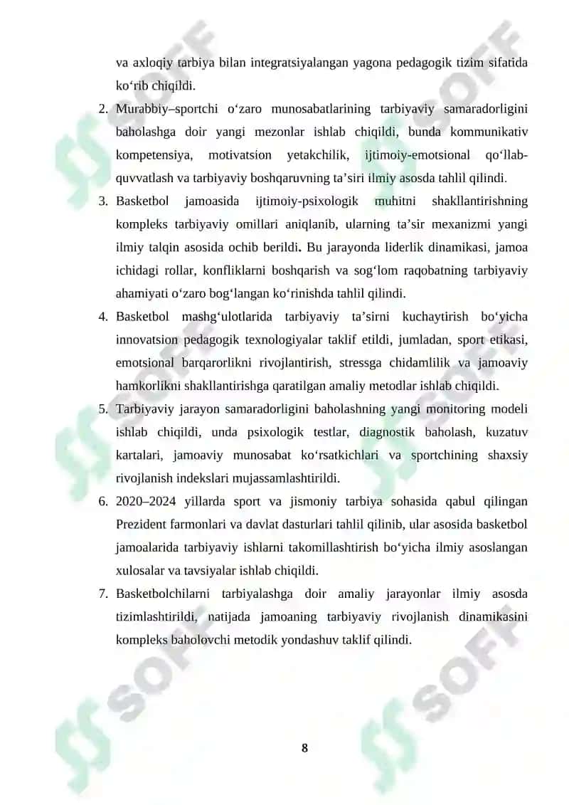 BASKETBOL JAMOASINI TAYYORLASH 8