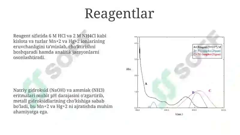 Mn+2 va Hg+2 kationlarini sistematik tahlil qilish sxemasi 8