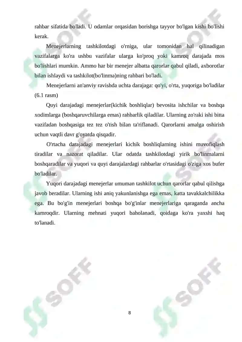 Menejmentda zamonaviy yondashuvlar va zamonaviy menejer uslubi hamda imidji 8