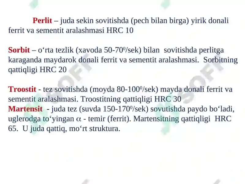 Qotishmalarni termik ishlash 8