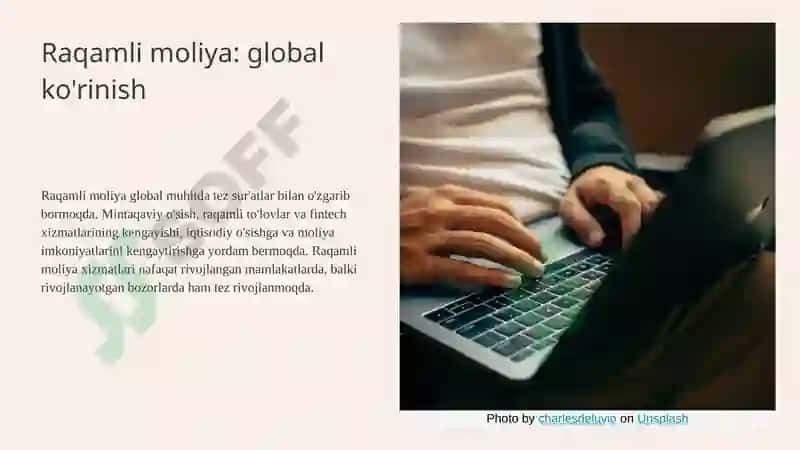 Raqamli moliya: tendentsiyalar va istiqbollar 8