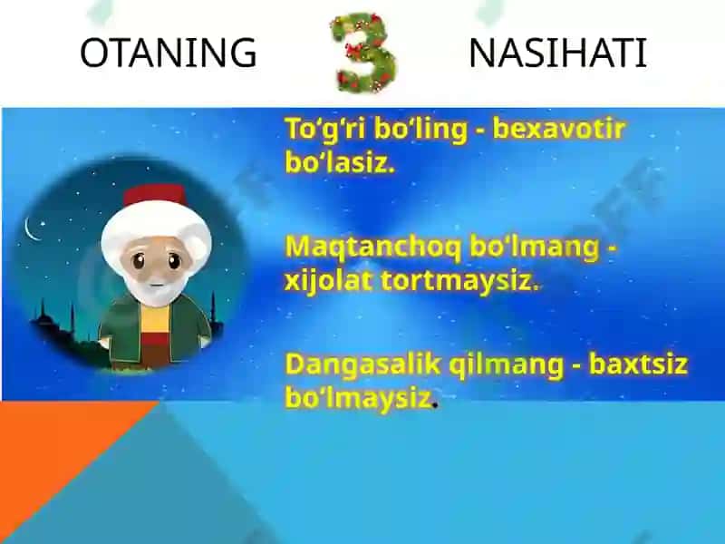 UCH OG‘A-INI BOTIRLAR 8
