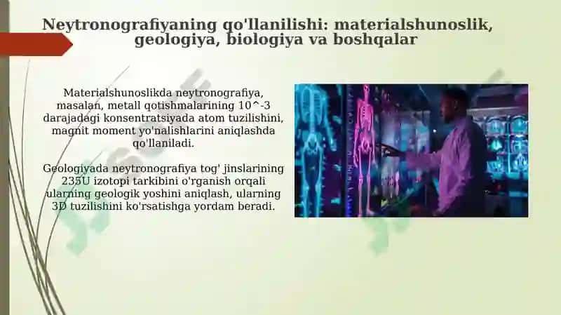 Neytronografiya va rentgenografiya 8
