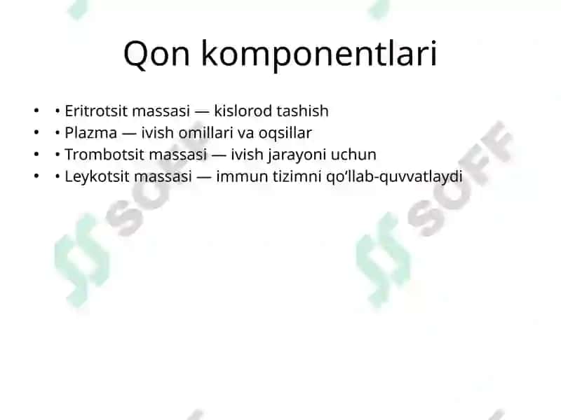 Infuziya va Transfuziya 8