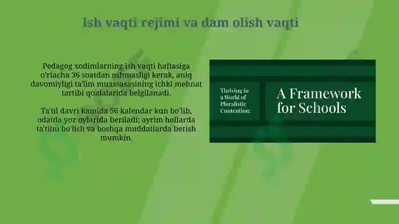 Pedagog xodimlarning huquqiy maqomi 8