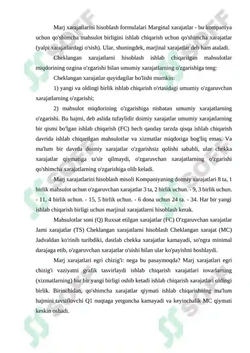 Ustama Xarajatlarni Taqsimlashning Marginal-Costing Usullari 8