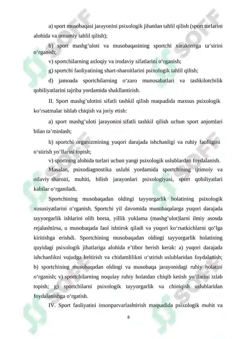 SPORT PSIXOLOGIYASINING VOLEYBOLCHILARGA TA’SIRI 8
