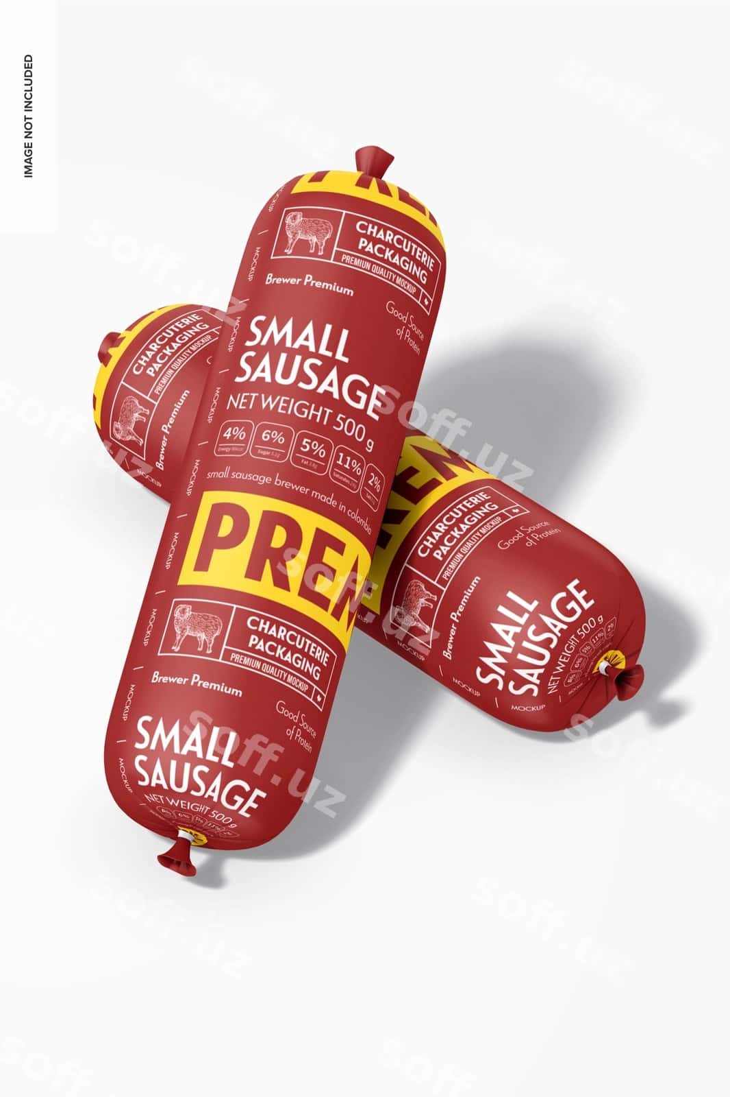 Kichik kolbasa maketi | Small sausage mockup 1