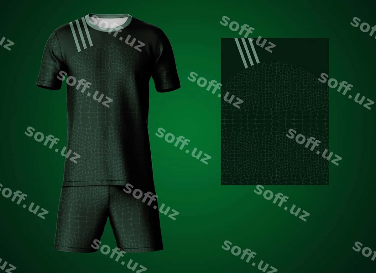 Soker futbol kiyimi namunasi old | Soccer jersey kit mockup front 1