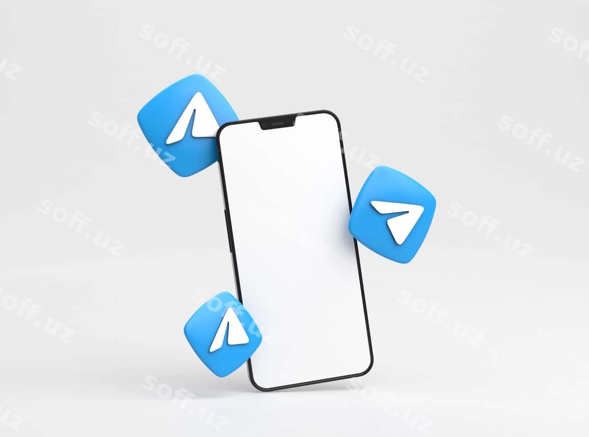 Ijtimoiy tarmoqlar telefon model dizayni | Social media phone mockup design 1