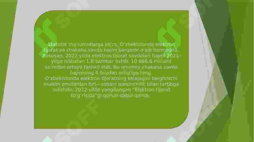 Internet tarmogida biznes jarayonlarini tashkil etish. 6