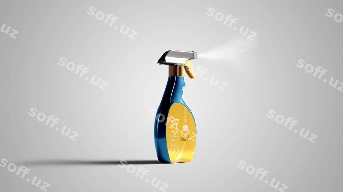 Sprey flakon mockup | Spray bottle mockup 1