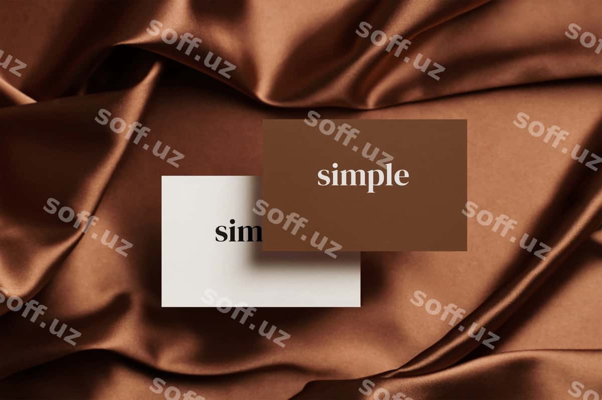 Qozoncha biznes karta | Stationery business card 1