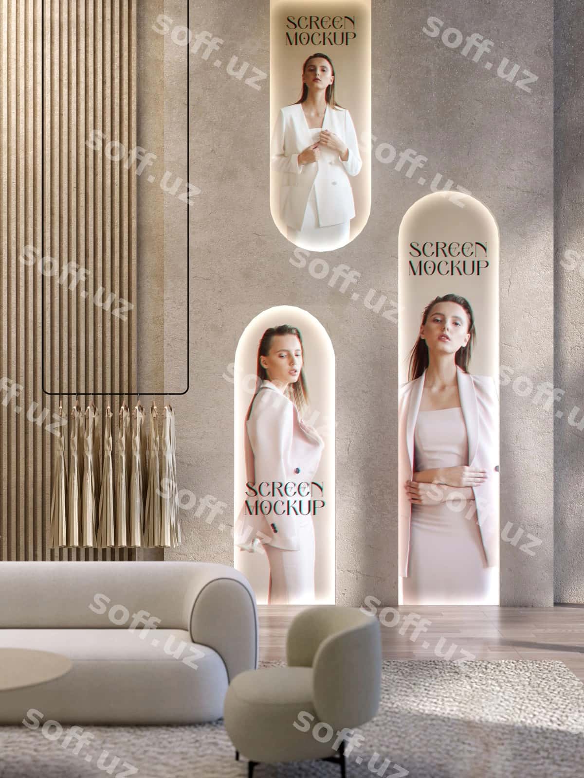 Do'kon interyer dizayni namunasi | Store interior design mockup 1