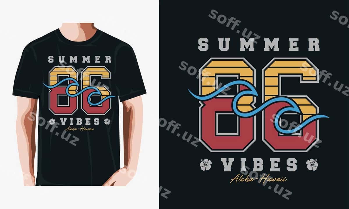 Yoz atmosferasi futbolka | Summer vibes t shirt 1