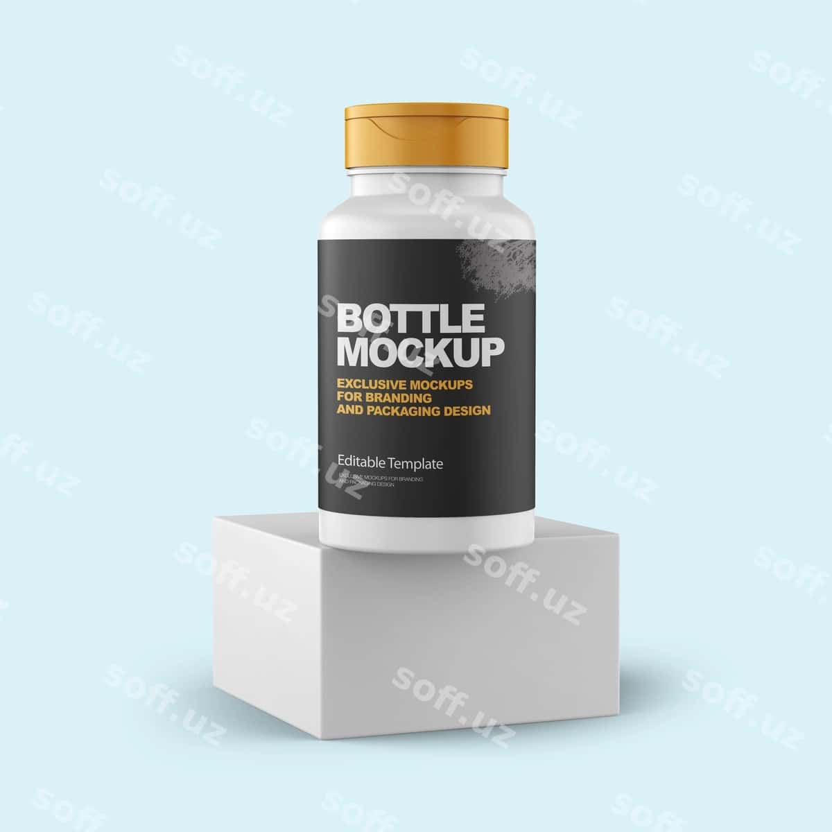Suplement shisha PSD mockup | Supplement bottle psd mockup 1