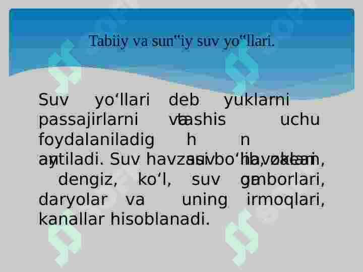 suv yo'li va portlar 4
