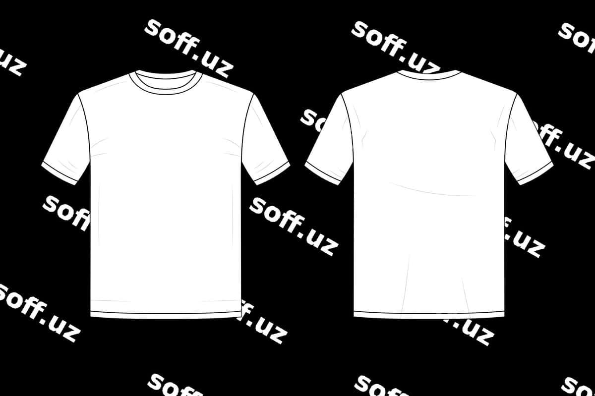 Futbolka mockup izolyatsiya qilingan | T shirt mockup isolated 1