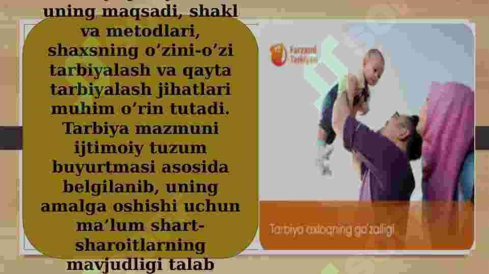 Tarbiyaning maqsad va vazifalari 4