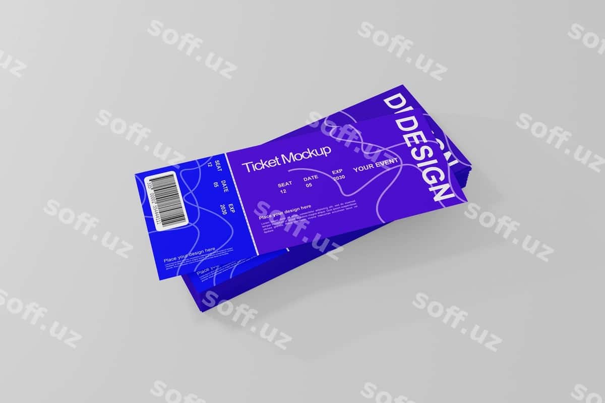 Chipta prototipi | Ticket mock up 1