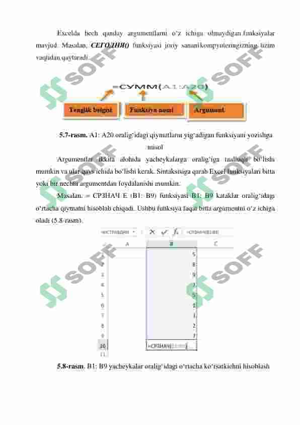 Iqtisodiy masalalarni yechishda jadval muxarrirlaridan foydalanish 8