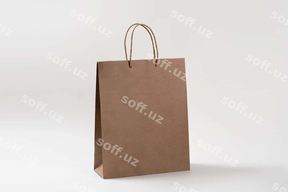 Yuqori ko'rinishdagi kraft qog'ozli rangli sumka | Top view kraft paper bag with color 1