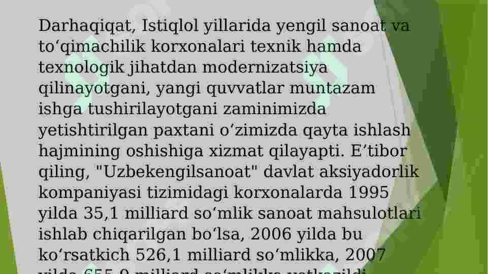 TO’QIMACHILIK SANO’ATI 3