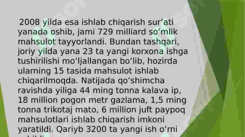 TO’QIMACHILIK SANO’ATI 5