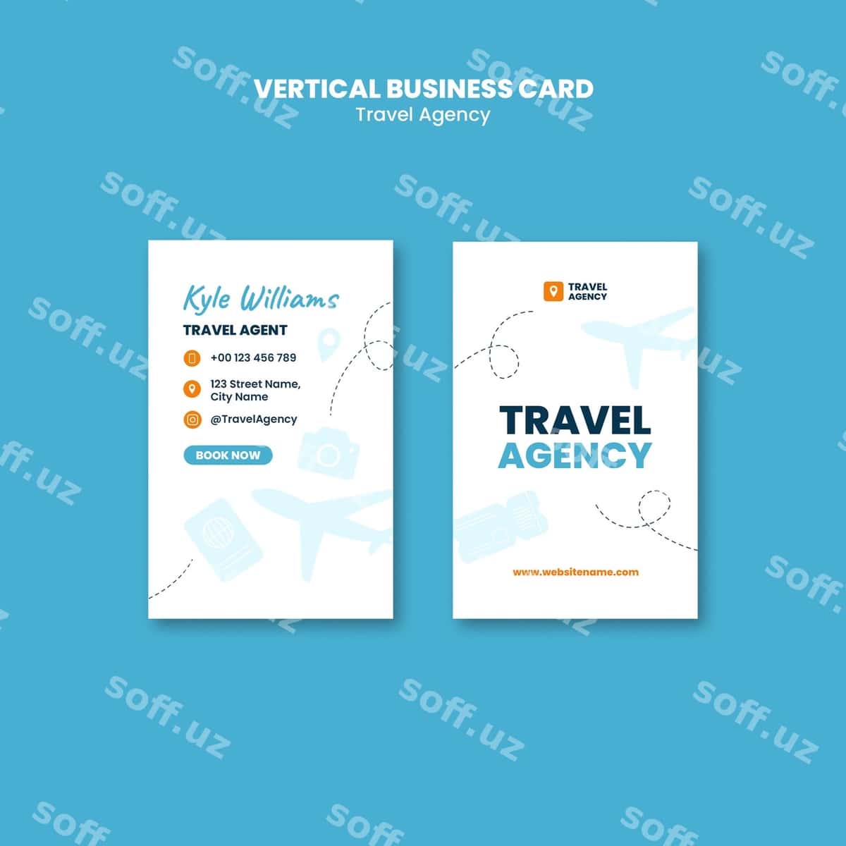 Sayohat agentligi shablon dizayni | Travel agency template design 1
