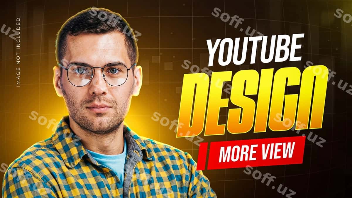 Zamonaviy YouTube miniatura dizayn shabloni | Trendy youtube thumbnail design template 1