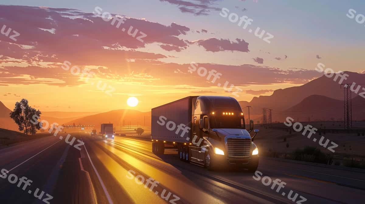 Amerika yuk mashinalari yuk tashish | Truck cargo transportation america 1