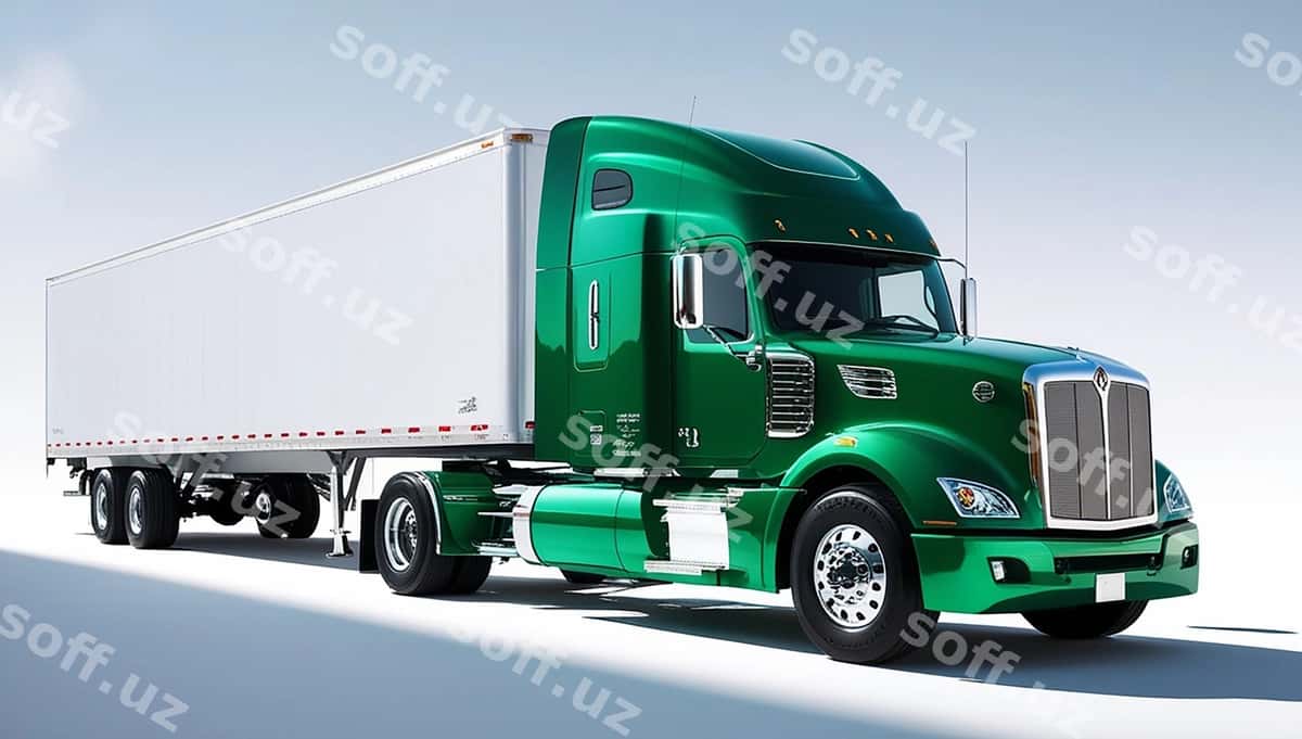 Yuk avtomobili logotipi oq fondaa | Truck logo white background 1