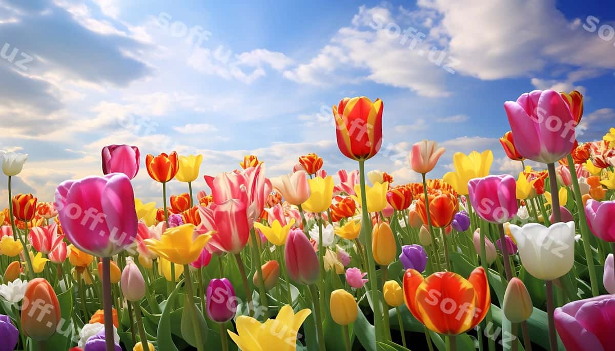 Lola gullari bog | Tulip flowers garden 1