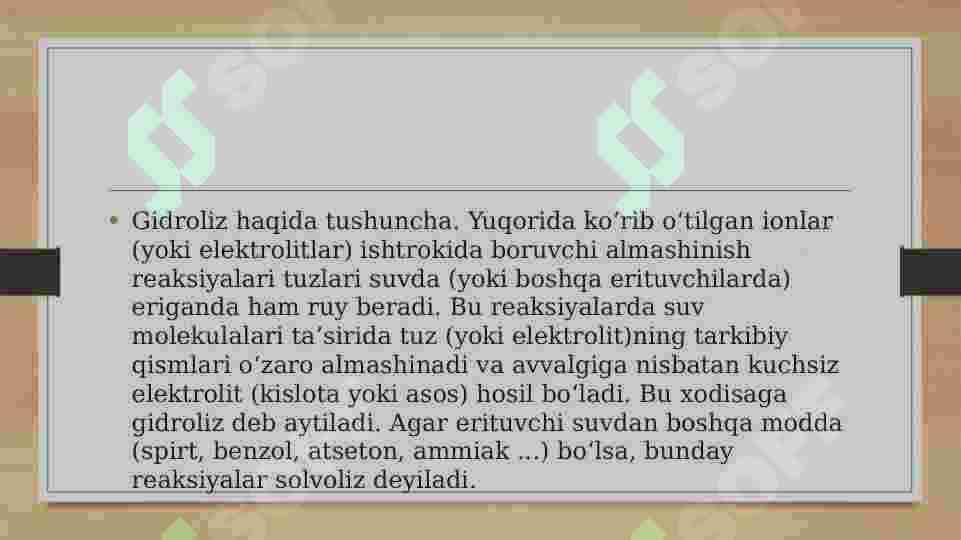 TUZLAR GIDROLIZI 2