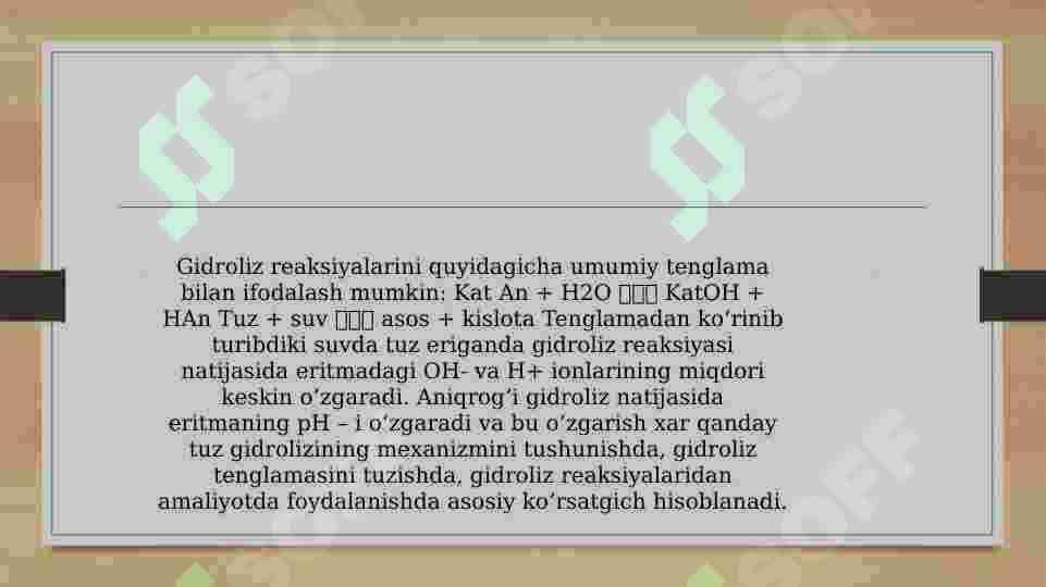 TUZLAR GIDROLIZI 4