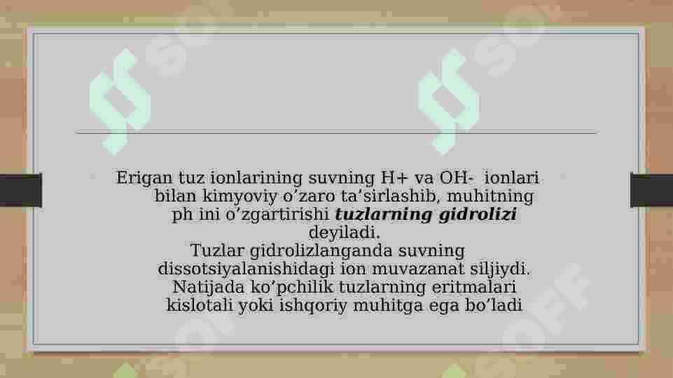 TUZLAR GIDROLIZI 6