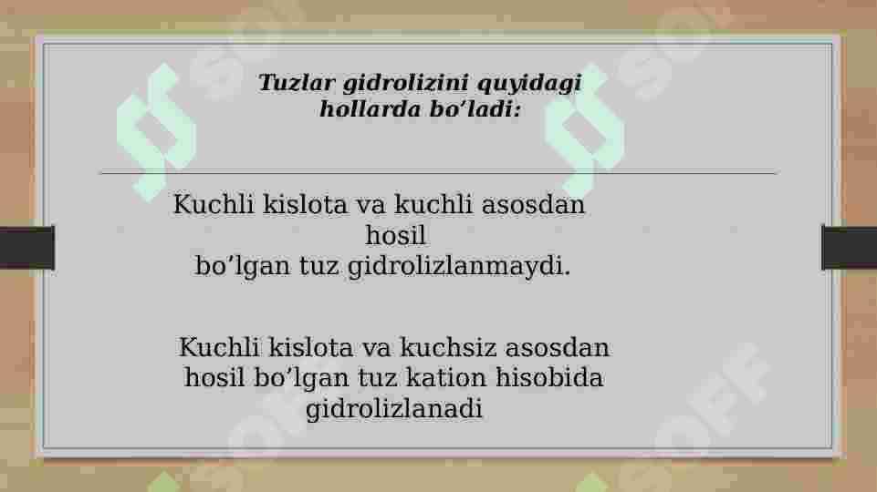 TUZLAR GIDROLIZI 7